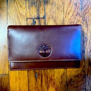 Timberland Cognac Phone Wallet Brand New w/ Tags